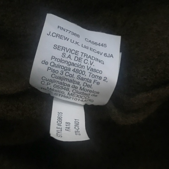 Sold Olive Green Camden Sweater Wool Coat XXS - Picture 6 of 8